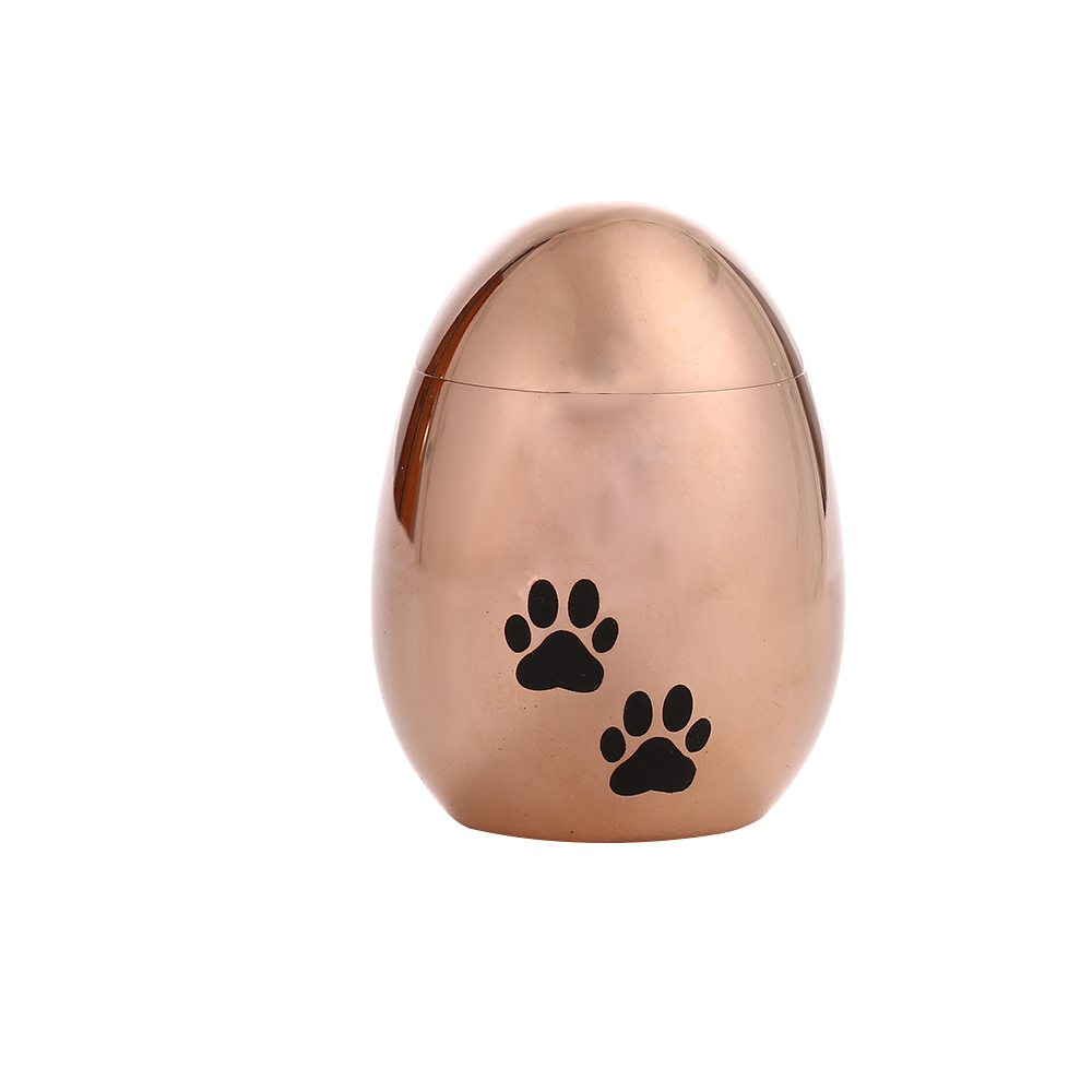 Pet из нержавеющей стали форма Яйца водонепроницаемый на память о похоронах урна