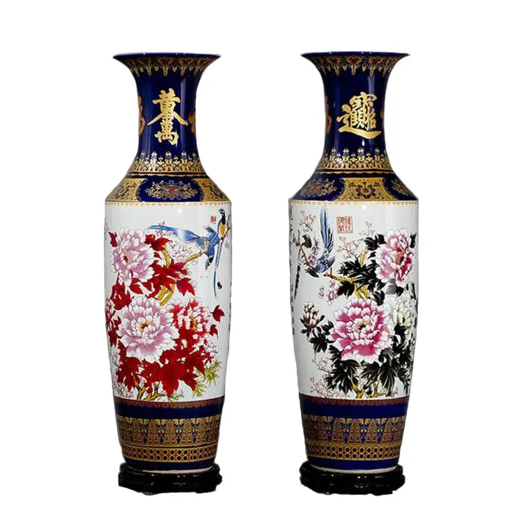 New hotel modern flower ceramic tall floor vases wholesale
