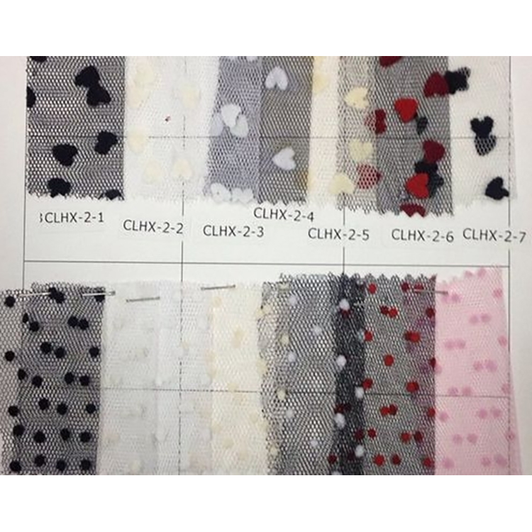 150CM POLYESTER MESH SOLID CRUSHING FLOCKING FABRICS