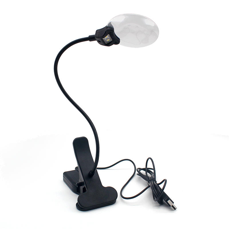 3X 5X Лупа 2 светодио дный LED увеличительное стекло светодио дный светодиодной подсветкой