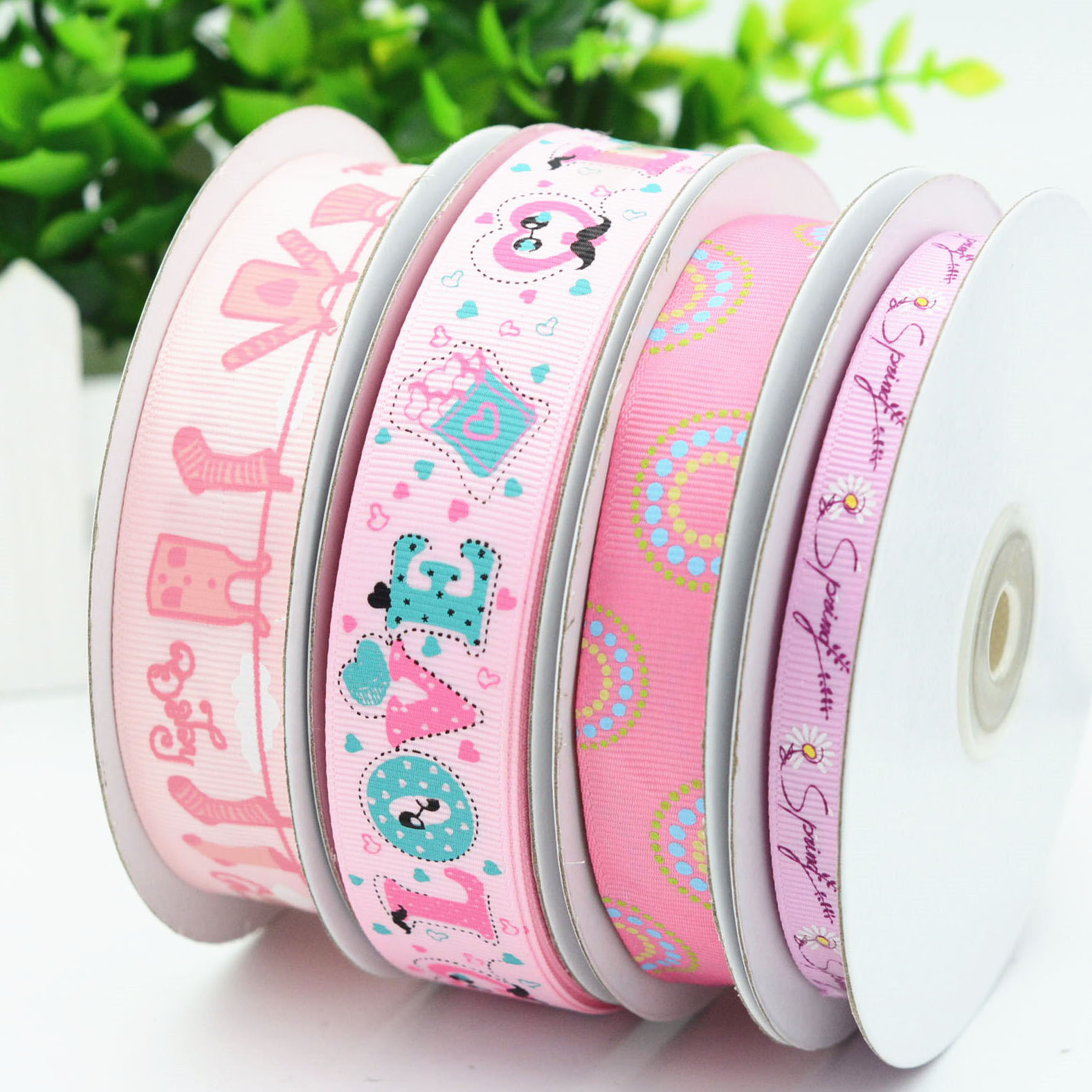 Производители лент 100% полиэстер напечатанные на заказ Grosgrain ленты для рождественских украшений завод