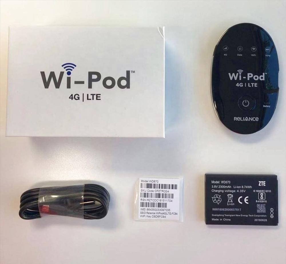 Надежная Мобильная точка доступа WI-Fi 4G WD670/разблокированная ZTE WD670 WI-Fi 4G LTE