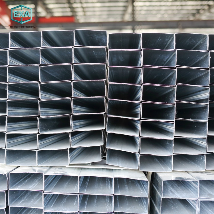 Astm a53 b класс 25x25 мм оцинкованная черная квадратная стальная труба