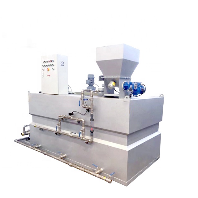 Chemical mixing equipment for polymer solutions preparation