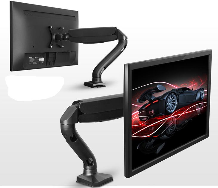 JLT Gas Spring Full Fotation 360 Degrees LCD Monitor Desk Mount Stand