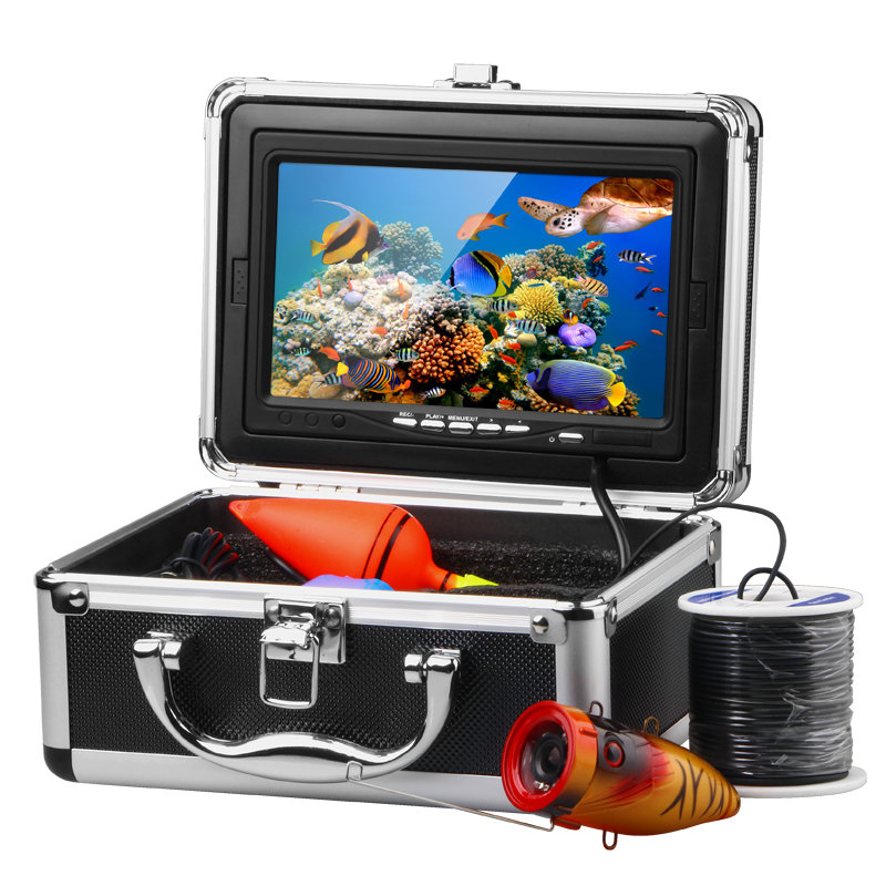 Высокое качество, рыболокатор 7 "TFT LCD HD 1000TV 15 м, система подводной рыбалки, комплект с 12 шт., белые светодиодные фонари
