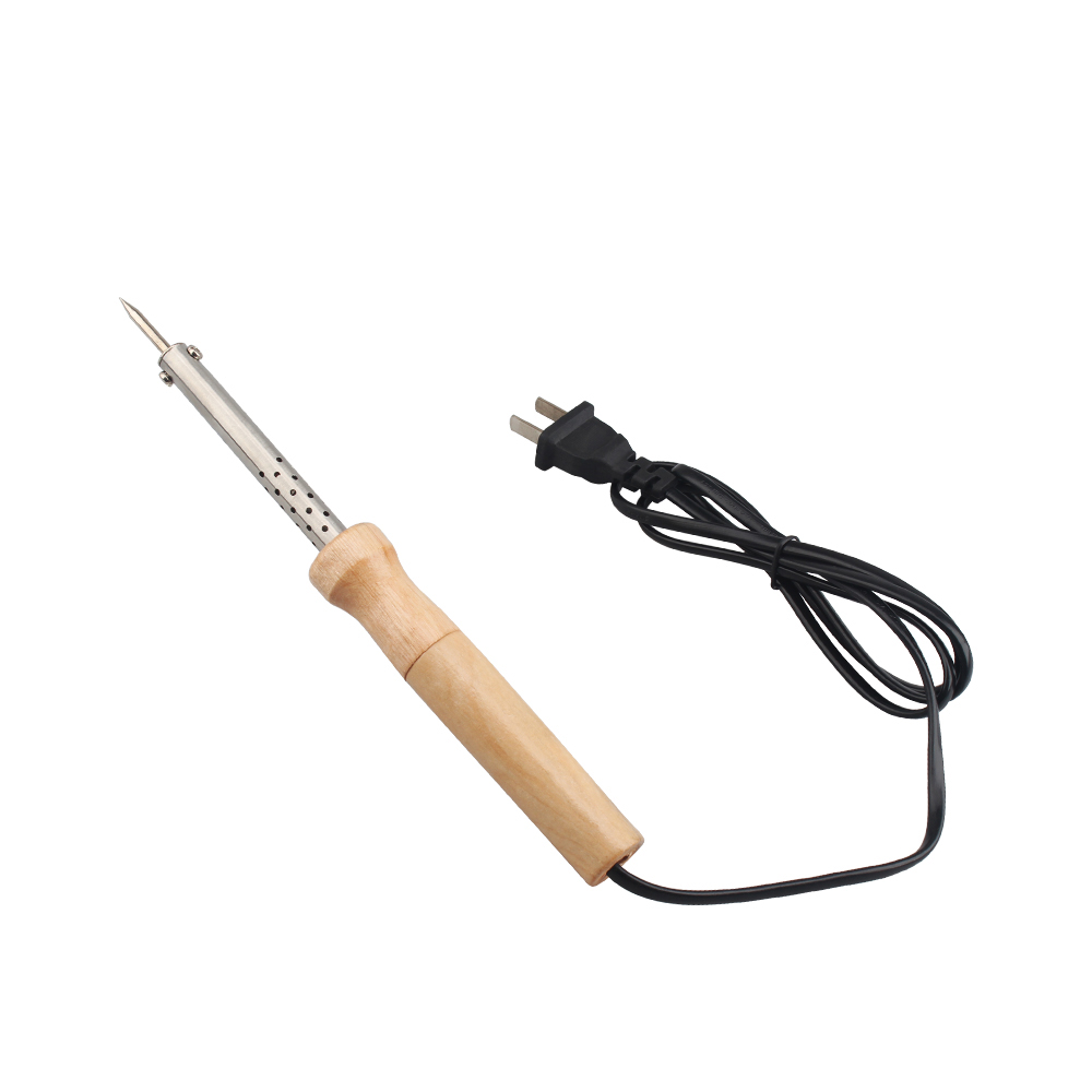 220v электронный паяльник с деревянной ручкой 80W 100W 150W