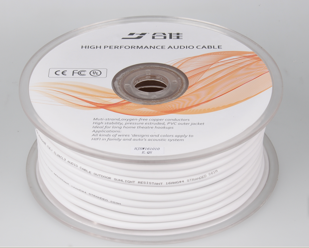 18 AWG Pure Copper OFC UL in wall Audio Speaker cable ,For In wall insulation