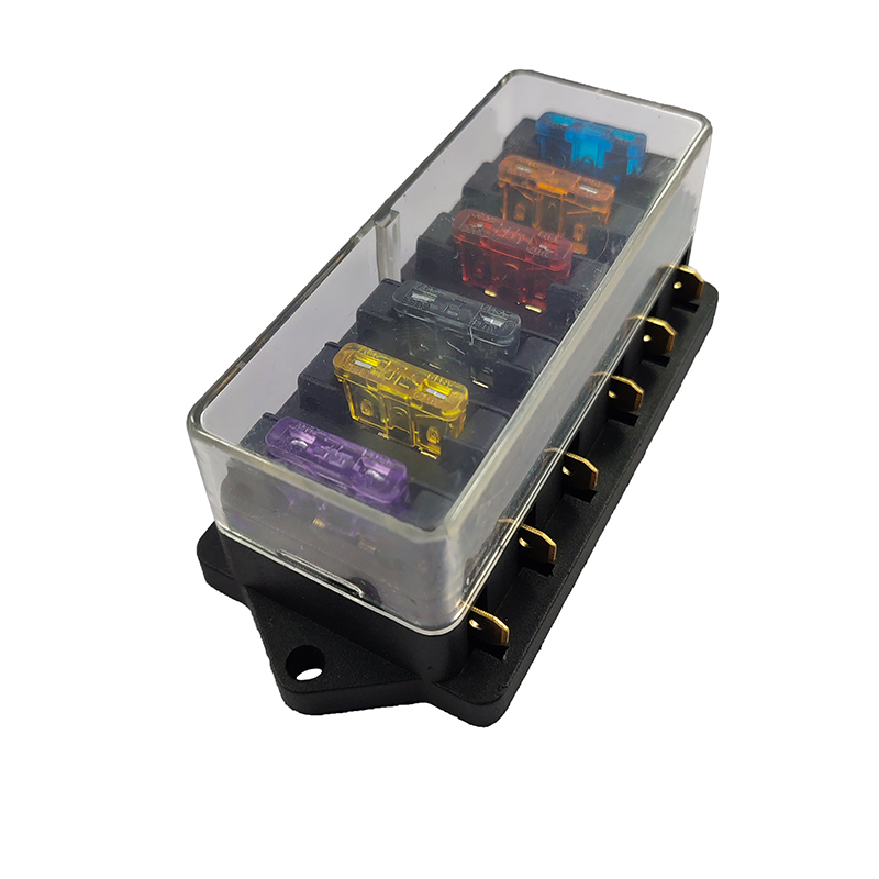 Универсальный 6 way dc автомобиля 12v 10a предохранитель держатель блока