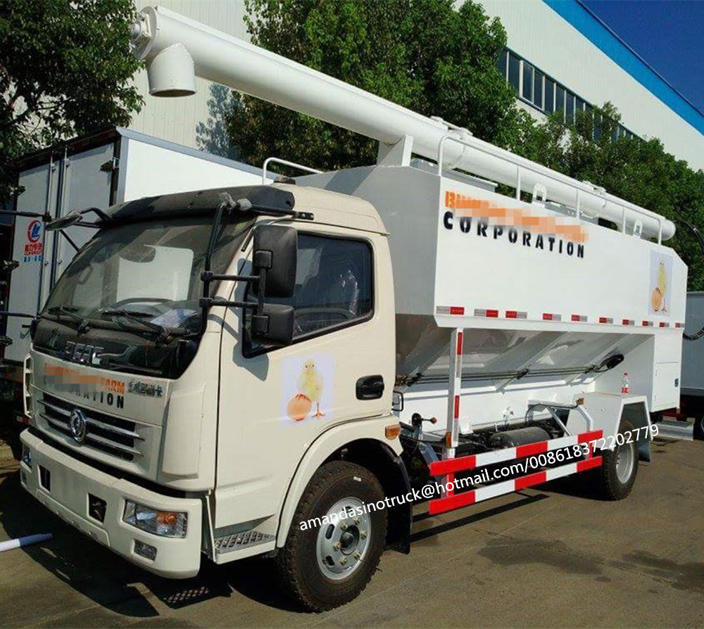 12CBM poultry feed bulk transportation and gravity feed bulk dispensers bulk feed truck