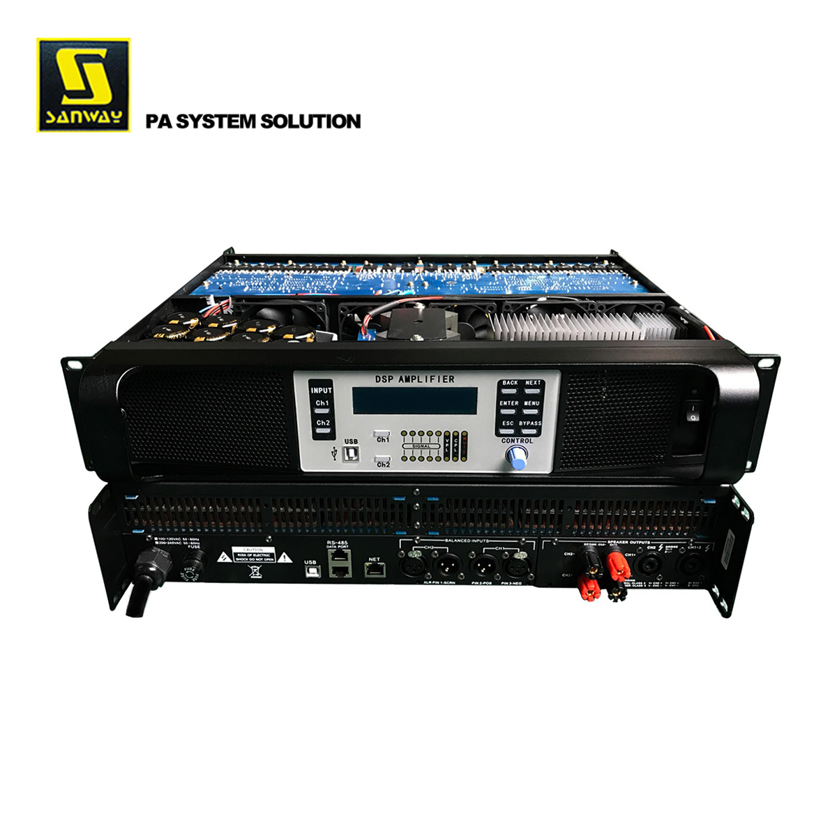 DSP-14K Sanway 2CH 14000W Профессиональный усилитель мощности с функцией DSP