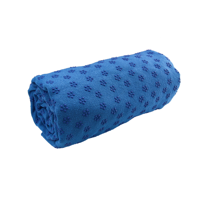 microfiber suede anti slip recycled yoga hand mat silicon towel non slip