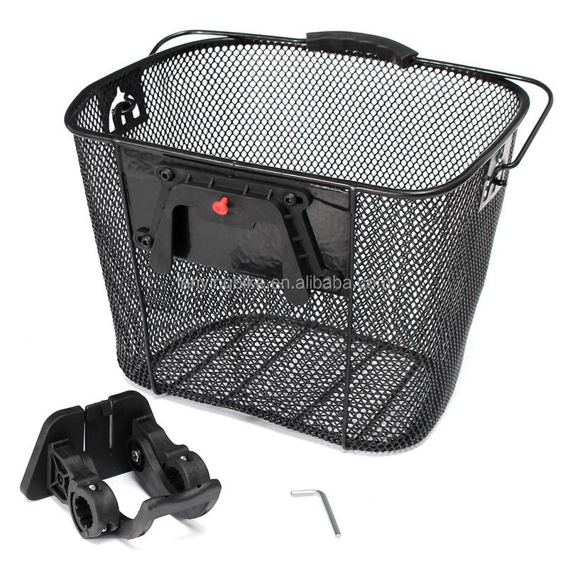 city bicycle basket steel wire front basket for sale