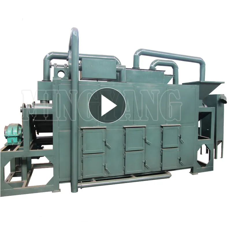 Smokeless wood sawdust charcoal making machine/wood powder/sawdust activated carbon making machinery with CE approved