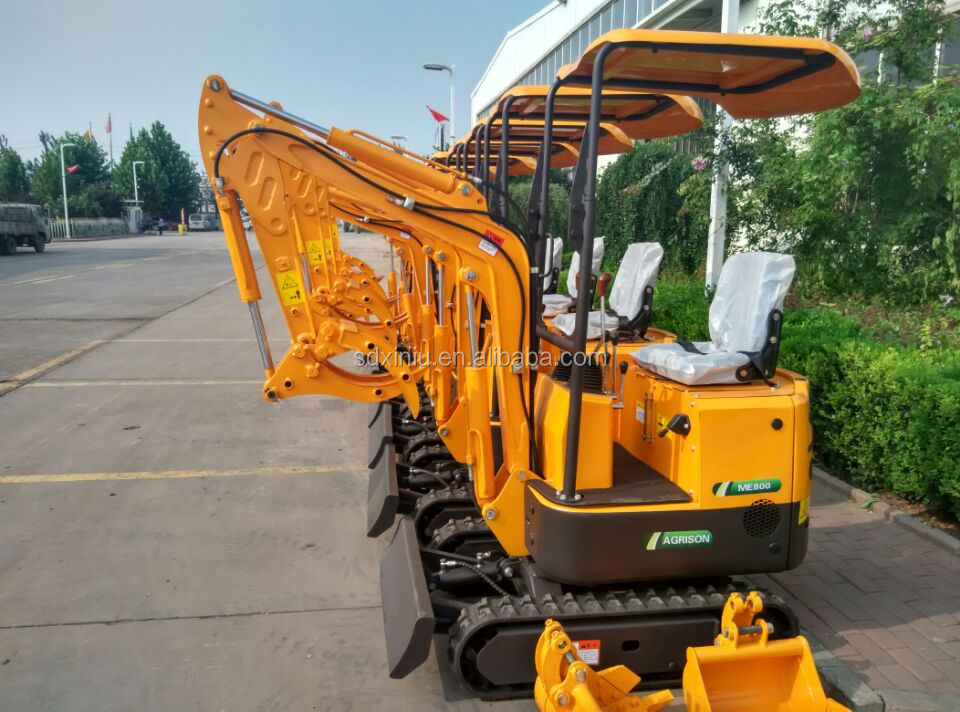 XN08 agricultural excavator with hydraulic hammer / gripper/ripper/auger/tilting bucket excavator