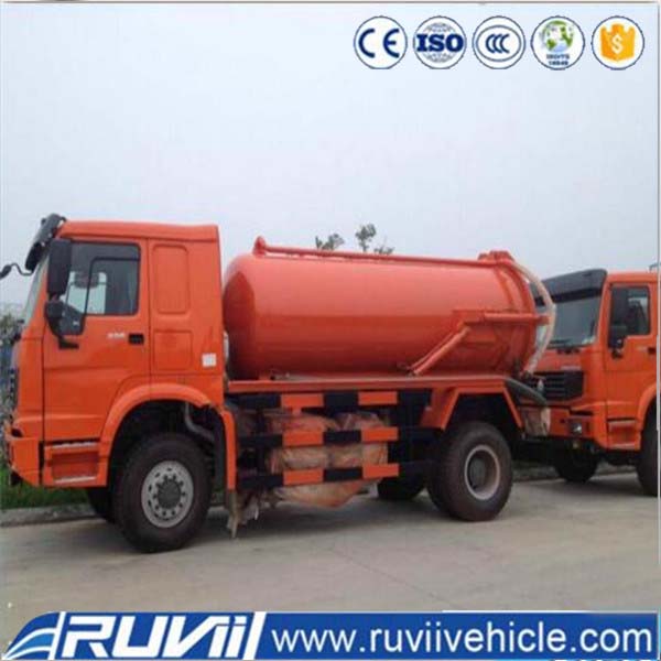 Ruvii (foton) 12 M3 очистки сточных вод грузовик, давление очистка грузовиков, 4*2 очистки под высоким давлением грузовик
