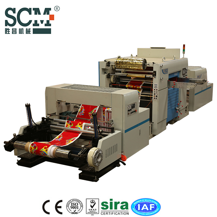 Автоматическая машина для горячего тиснения фотофольгой SCM-TJA1080 Roll-to-Roll
