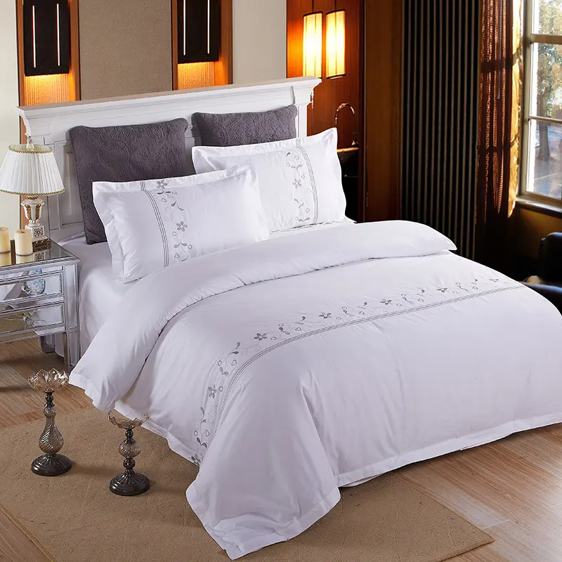 Good Price factory Supplier wholesale turkey embroidered bedspread with logo