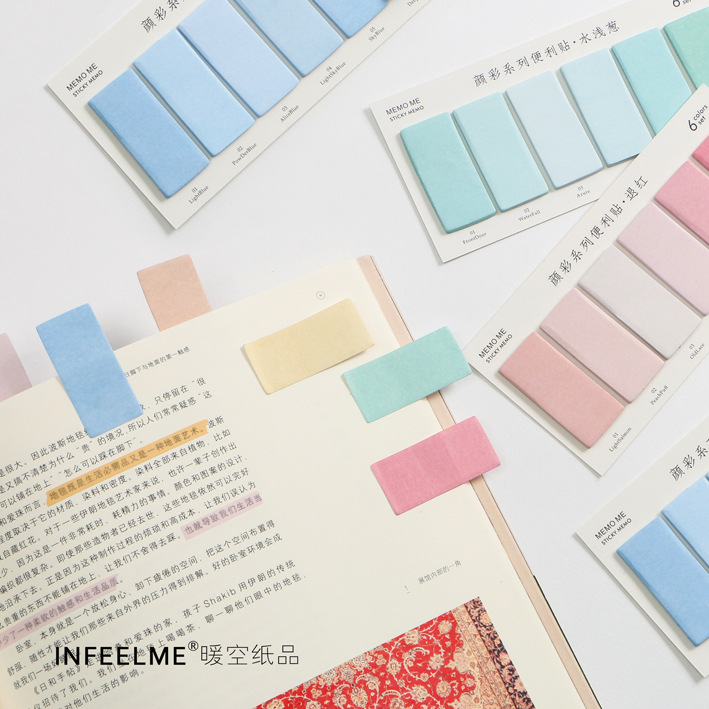 Творческий красочные блокнот Sticky Notes Memo бумага индекс закладки тетрадь Канцелярские школа Офис