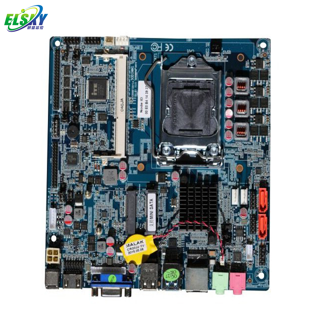 Материнская плата Intel чипсет H81 Mini-ITX с поддержкой процессора Haswell 1150 (вариант I3/I5/I7) с 8USB