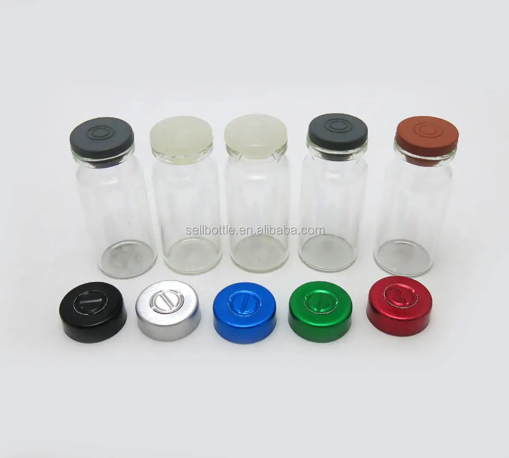 New fashion 10ml pharmaceutical vial glass for steroids with aluminum cap