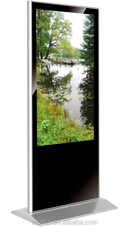 Горячие продаж! 55 дюймов ультра-тонкий напольных сеть HD сенсорный экран реклама игрока