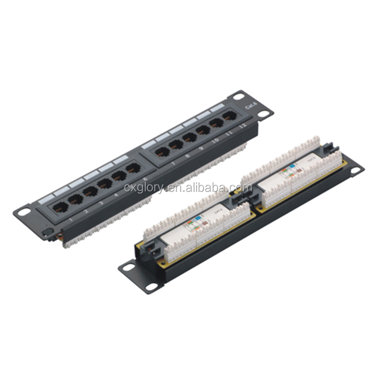 10 дюймов cat5e cat6 RJ45 UTP 12 порт патч-панель
