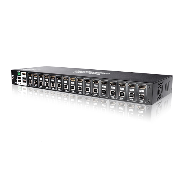 16 портов 4k HDMI KVM USB и RS232 16x1 HDMI KVM переключатели KVM