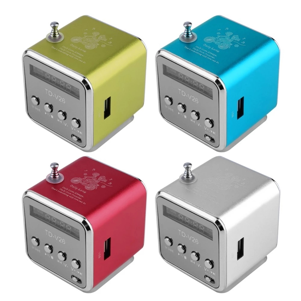 Портативный микро USB мини стерео супер бас динамик Музыка MP3/4 FM радио