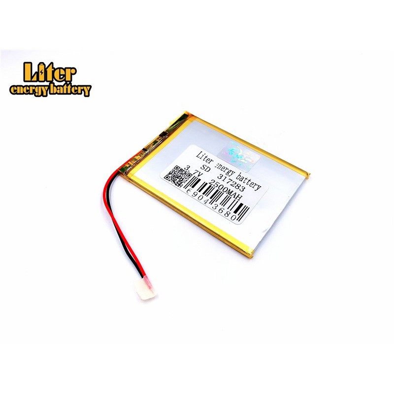 Полимерная литиевая батарея 3,7 V 317283 307080 307585 2500mAh может быть настроена оптом CE FCC ROHS MSDS сертификация качества