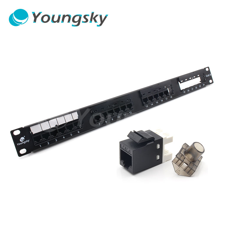 Модульная RJ45 1U Cat6 24 порта патч-панели