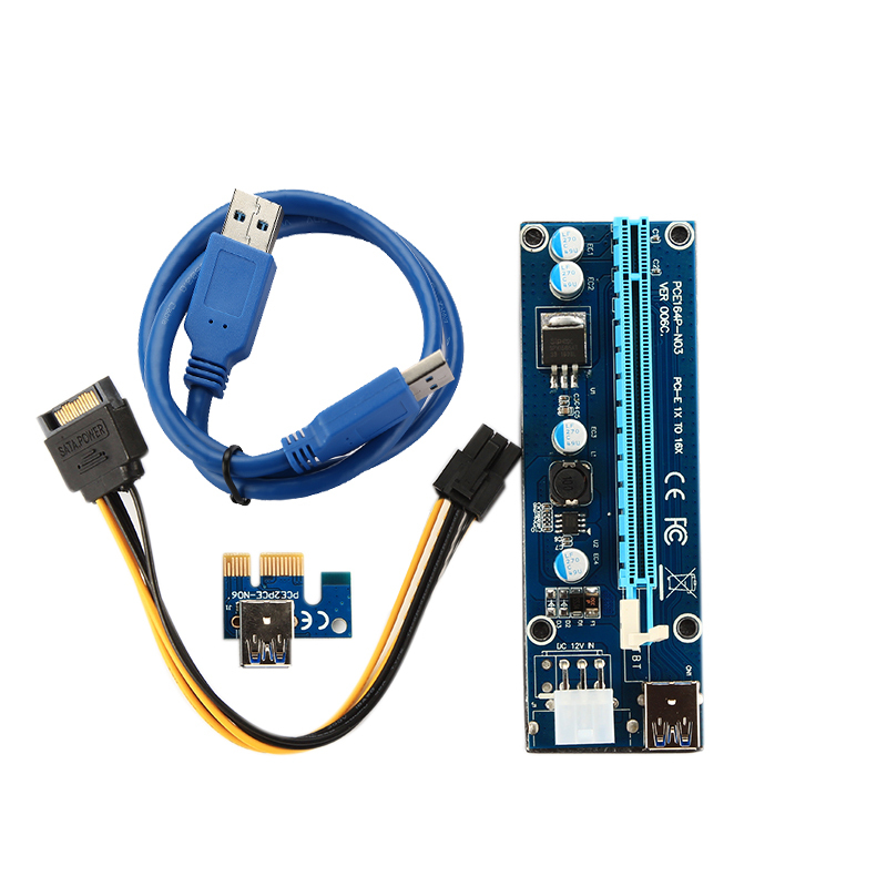 В наличии PCI-E Экспресс 1x до 16x Райзер-карта расширения VER 006C