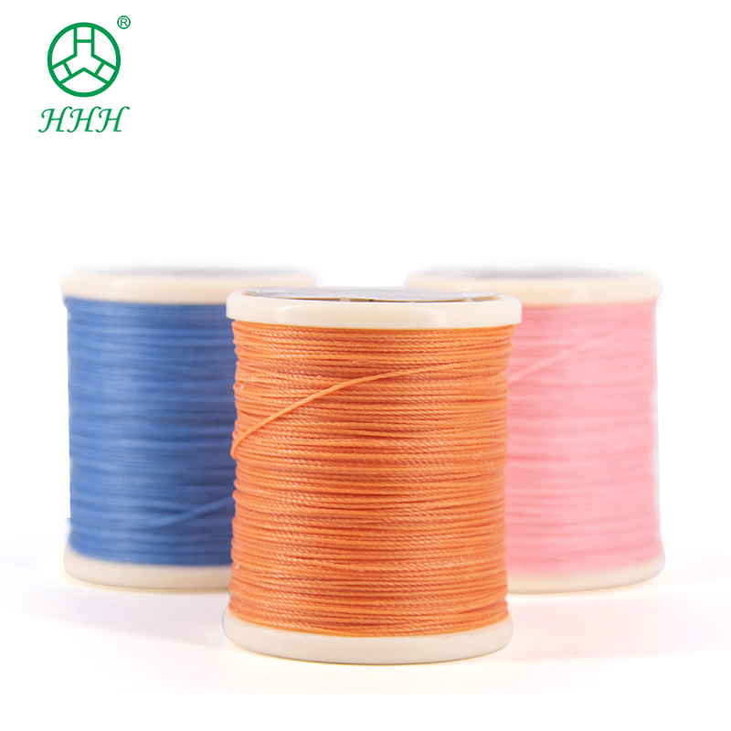 0.5mm Round Polyester Braid Waxed Waxed Thread for Shoes Sew Waxed String Cord