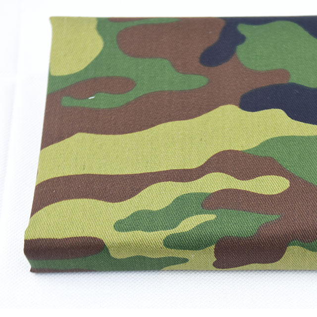 Camouflage Fabric T/C 21x21 Twill Print Fabric For Garments Fabric