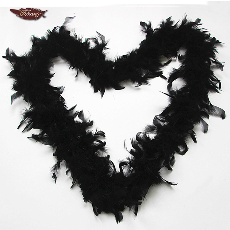Недорогие черные перья для вечеринки FK Feather, 40 грамм