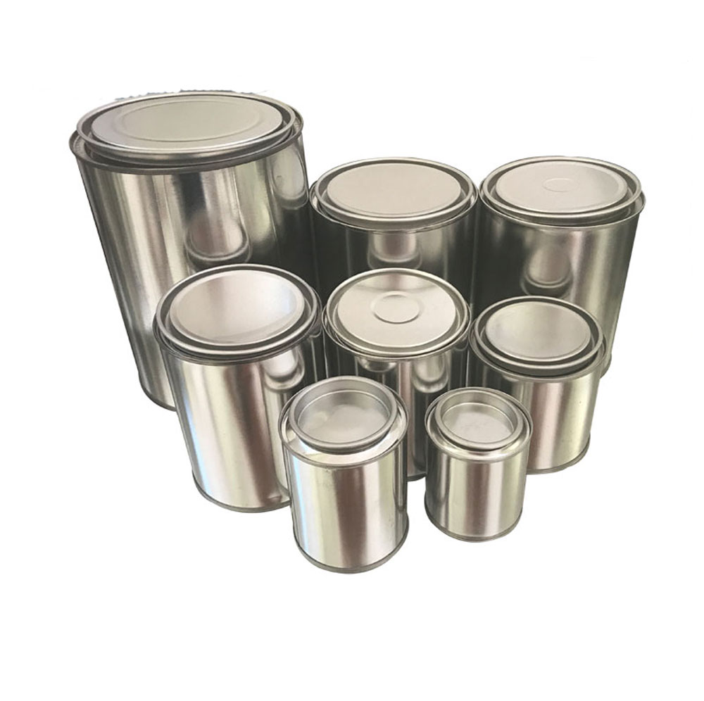 100ml-5L круглая металлическая жестяная банка с рычажной крышкой для краски и клея