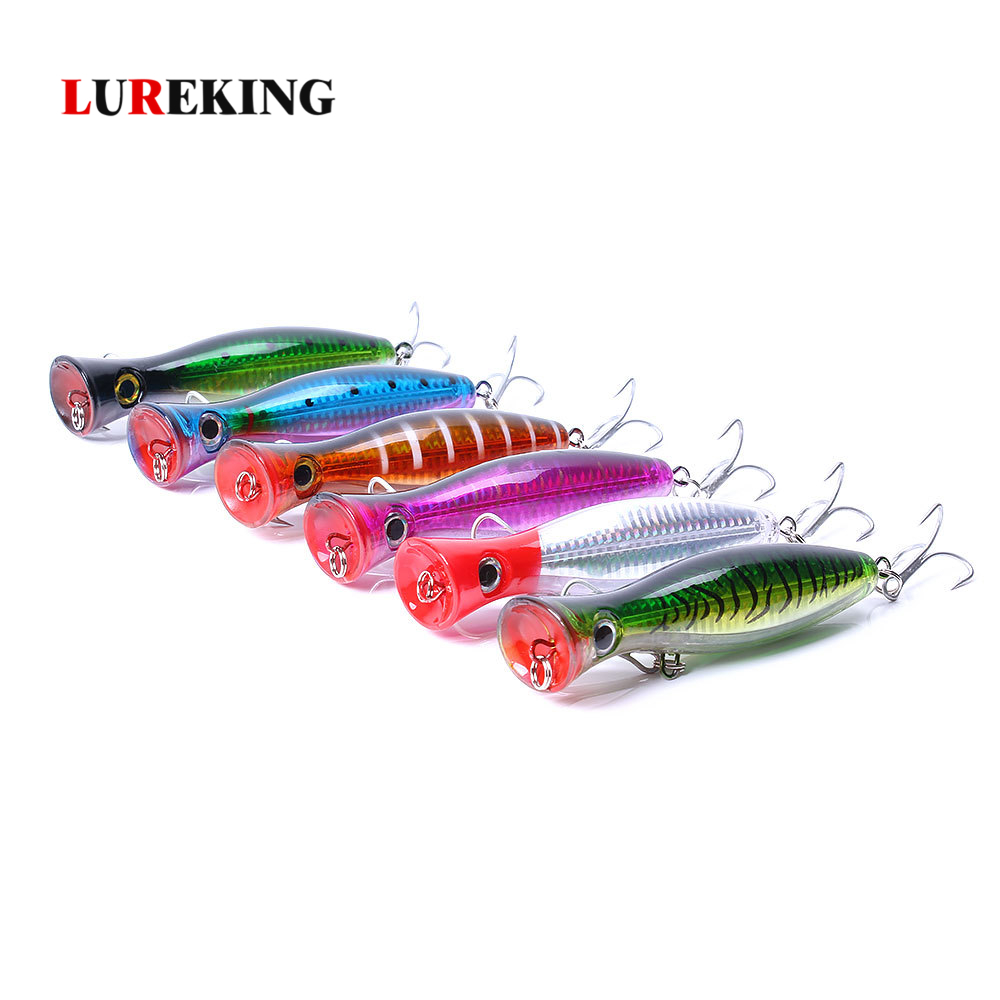 Lureking W0834, быстрая доставка, приманка для рыбной ловли, Поппер 43 г, 130 мм, наклейка, приманка