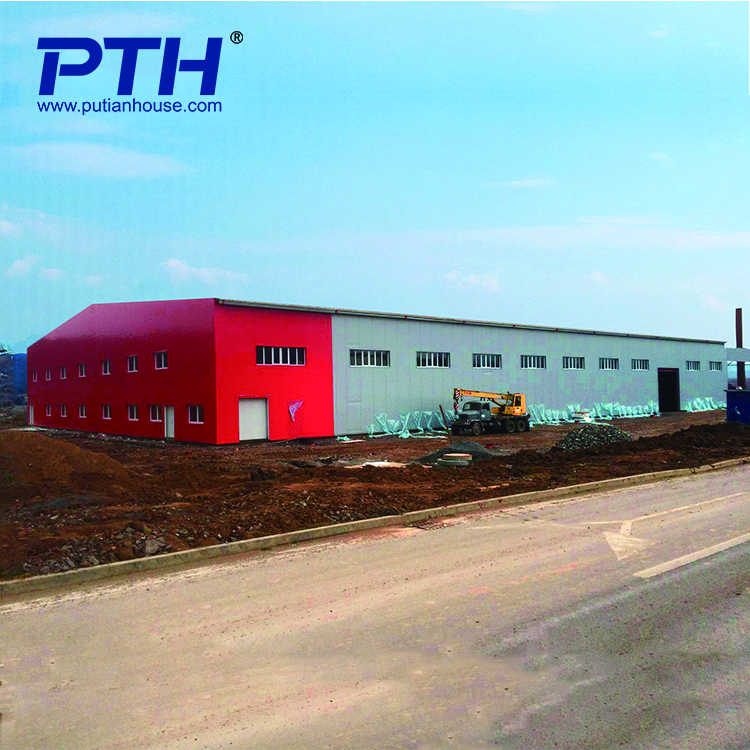 low cost prefab house with steel structure