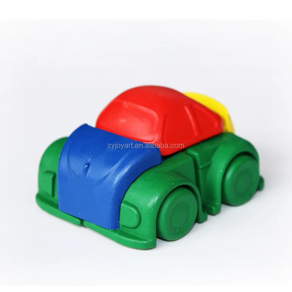 Washable Nontoxic Kids Learning Puzzle 3D Car Shaped Crayon Toys for Toddler