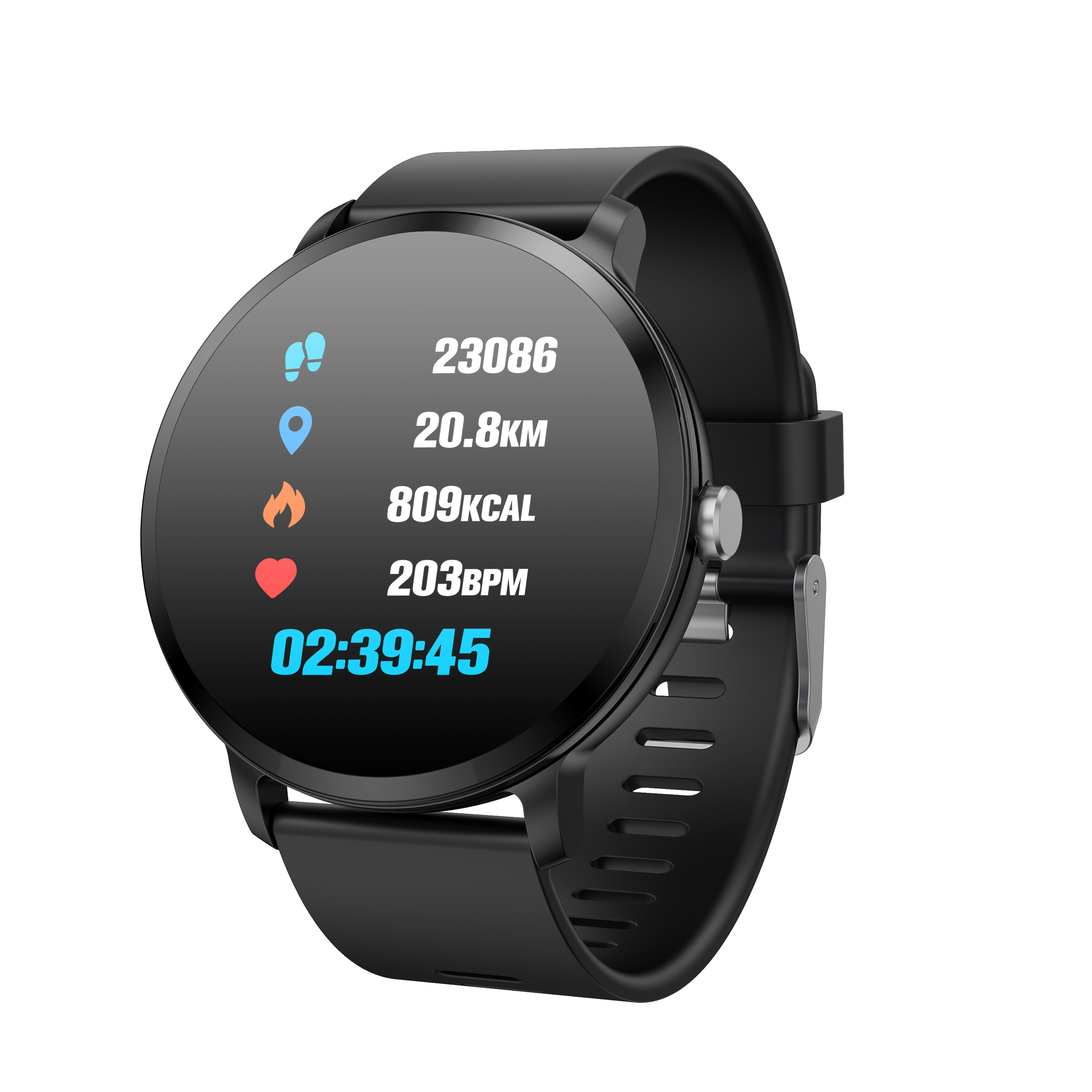 2019 hot sale V11 big color screen sport smart watch wristband with heartrate,blood pressure function