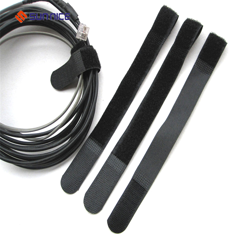 New Arrival Customized Velcro Cable Organizer Ties Wire Strap Adjustable Reusable Nylon Hook and Loop Cable Ties
