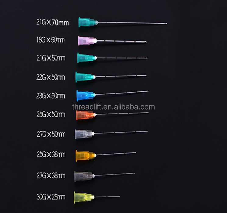 Микро иглы cannula тупой наконечник для наполнителей