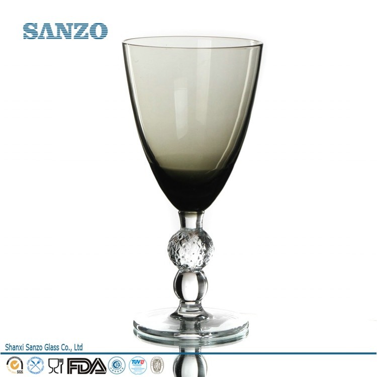 rw09032 sanzo изделия из стекла дым серого цвета вино стекла с четкими стволовых