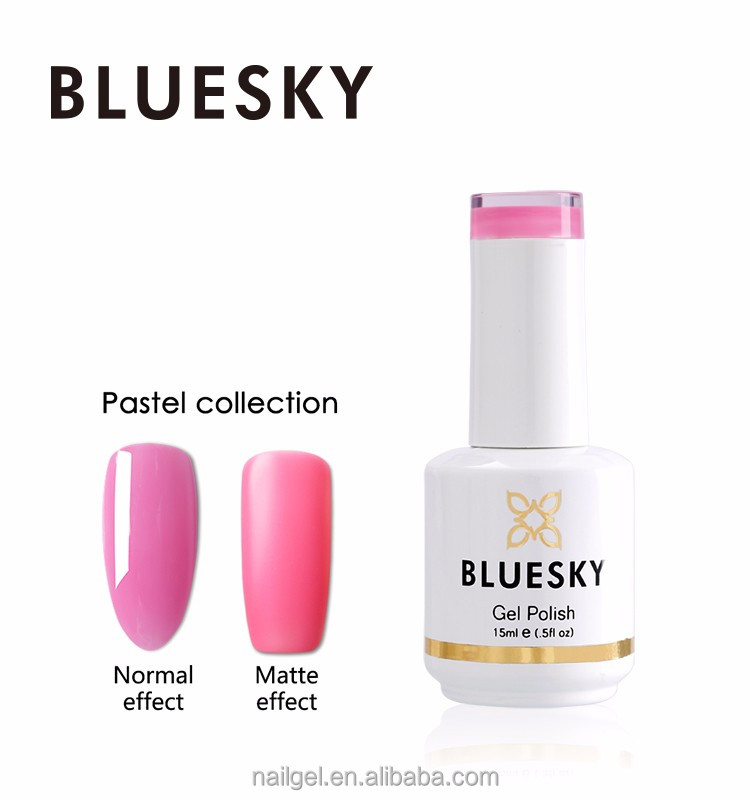 Bluesky 2018 Новая Мода Пастель series15 мл УФ гель лак для ногтей два эффекта гель