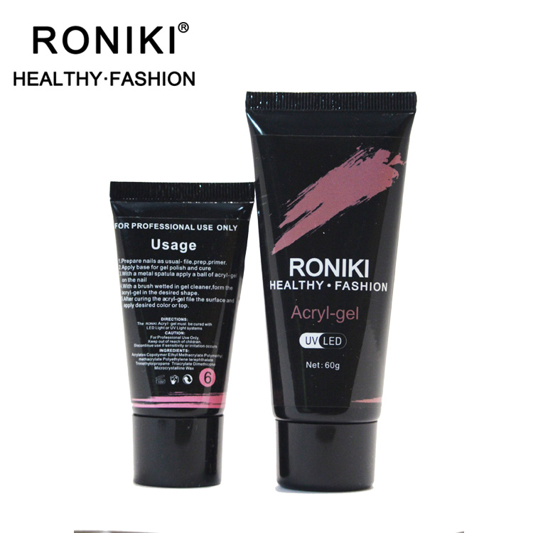 Акриловый полигель RONIKI для наращивания ногтей, набор для быстрого наращивания ногтей, 30 г/60 г