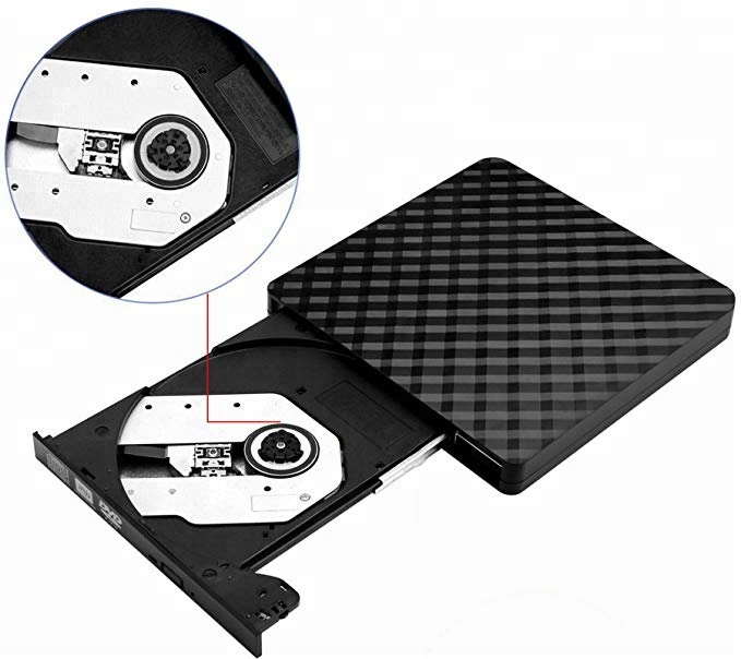 Внешний DVD CD привод USB 3,0 Портативный нечетный caddy Высокоскоростная передача данных DVD RW Писатель горелки Rewriter CD-ROM привод для ноутбука