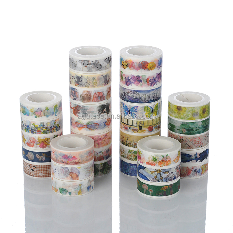 Various kinds of rice washi paper tape for home decoration