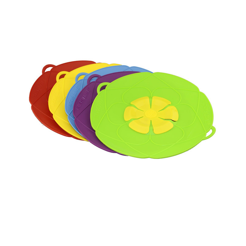 Multi-Function Kitchen Tool Spill Stopper Lid Cover Silicone Spill Stopper Pot Pan Lid