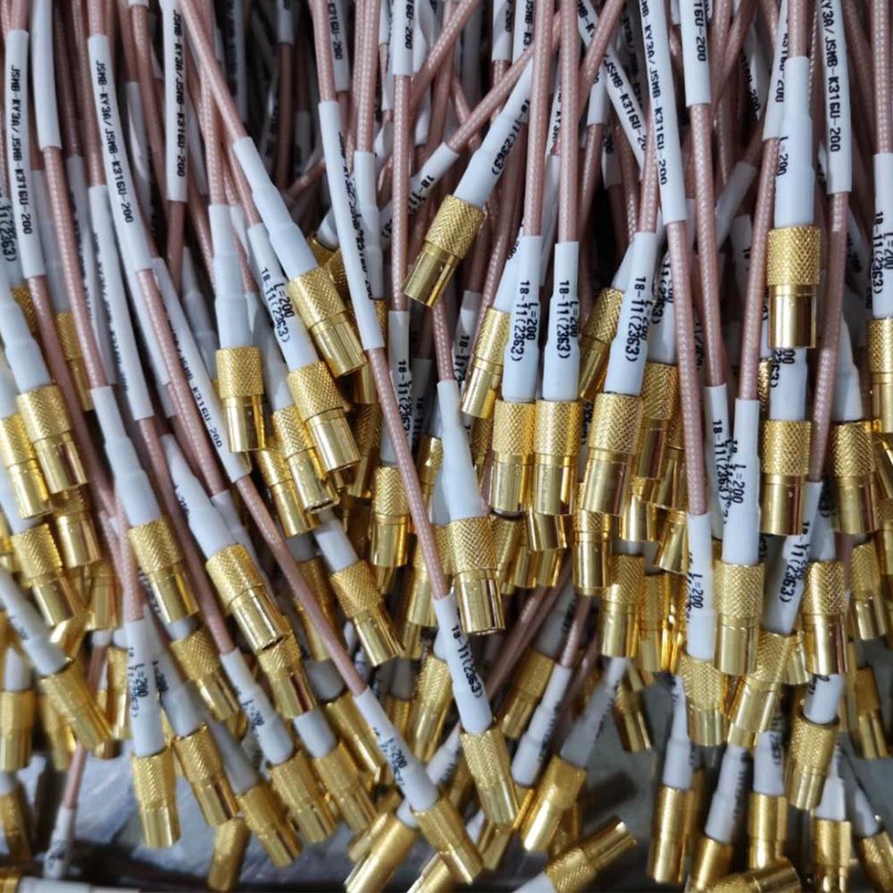 Позолоченные SMB RF кабели в сборе SMB мама к SMB мама RF коаксиальный разъем L = 280 мм