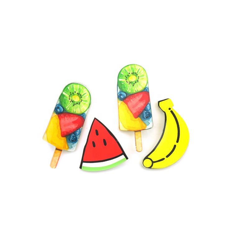 Оптовая продажа милые дешевые акриловые Lolly Shaped булавки